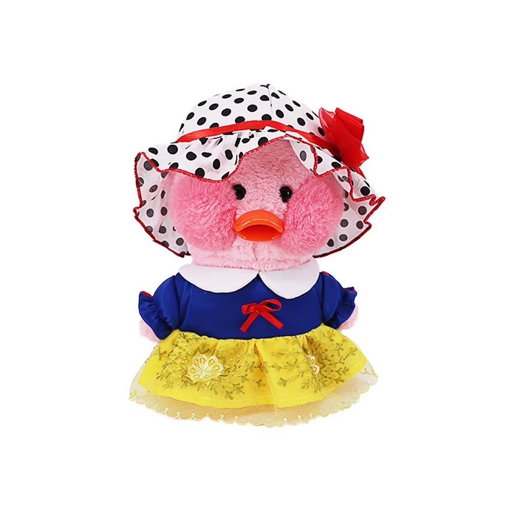 Ropa de muñeco de pato amarillo de 30cm, ropa de doctor/enfermera, vestido de Lalafanfan, juguetes de peluche de animales, accesorios de traje Kawaii