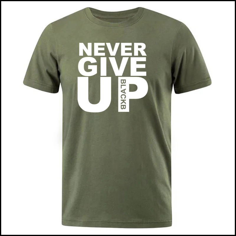 You'll Never Walk Alone Men T-Shirt Never Give Up O-Neck Man T-Shirt Casual Cotton Mens Shirt Summer Tops Tees Male short Sleeve