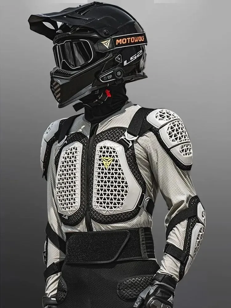 

Motowolf CE Motorcycle Jacket Turtle Shell Body Armor Men Women Summer Spring Riding Gear Lightweight Protection