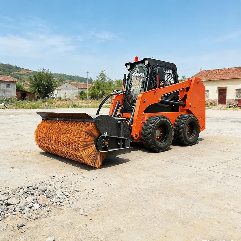 Customized Mini Skid Steer Loader Zero Turning Radius Small Wheel Loader Easy Operation for Narrow Space Construction Farm Work
