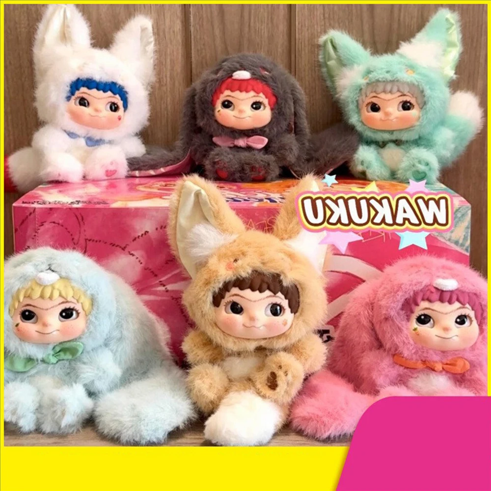 

Wakuku V2 Fox & Bunny Trick Or Treat Series Виниловая кукла Слепая коробка Сумка-сюрприз Брелок Модные игрушки Mystery Box Индивидуальные подарки