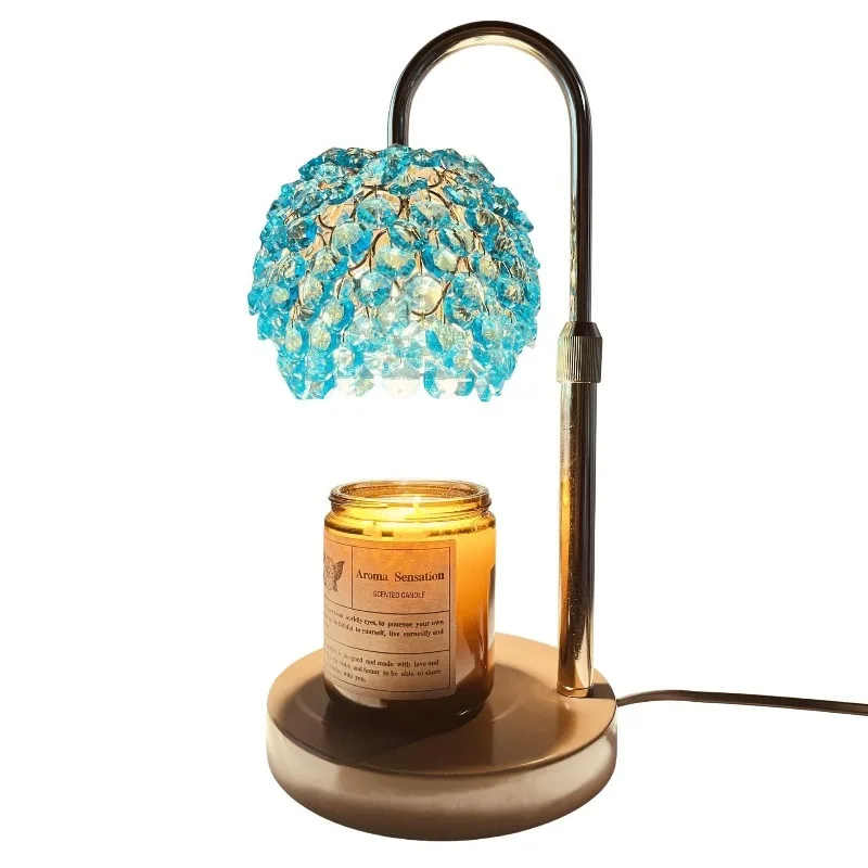 wax melting lamp, aromatherapy lamp, light luxury atmosphere table lamp, no fire candle lamp at the bedside of the bedroom,