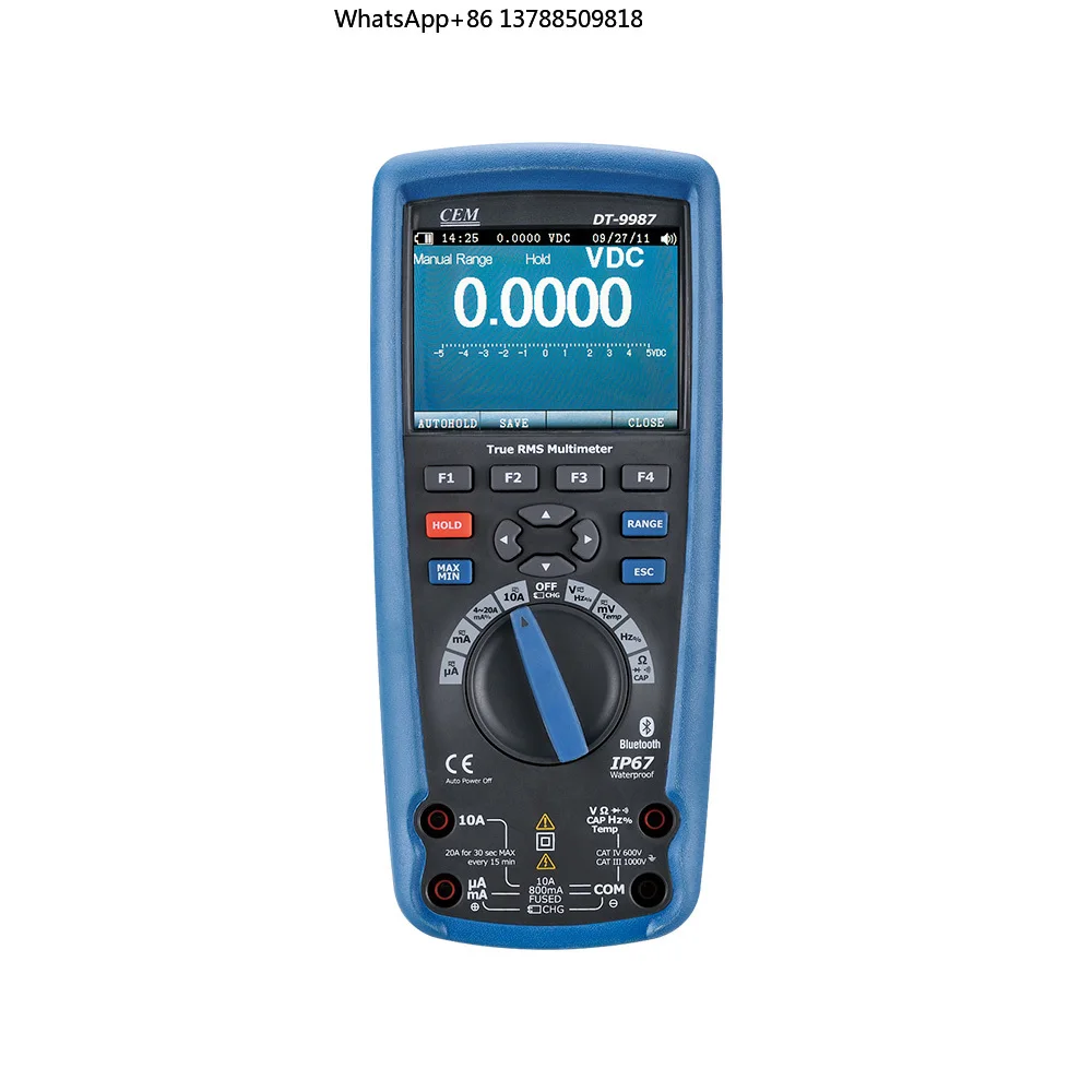CEM DT-9987 Rechargeable Professional True RMS Industrial Multimeter 50,000 Counts Digital Data Logger for Dustproof Sale