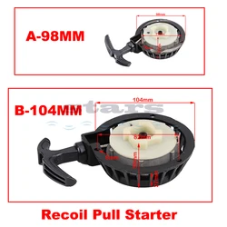 Universal 98MM 104MM Recoil Pull Starter for Brush Cutter Lawn Trimmer Parts Spare Parts Garden Tools Lawn Mower Parts