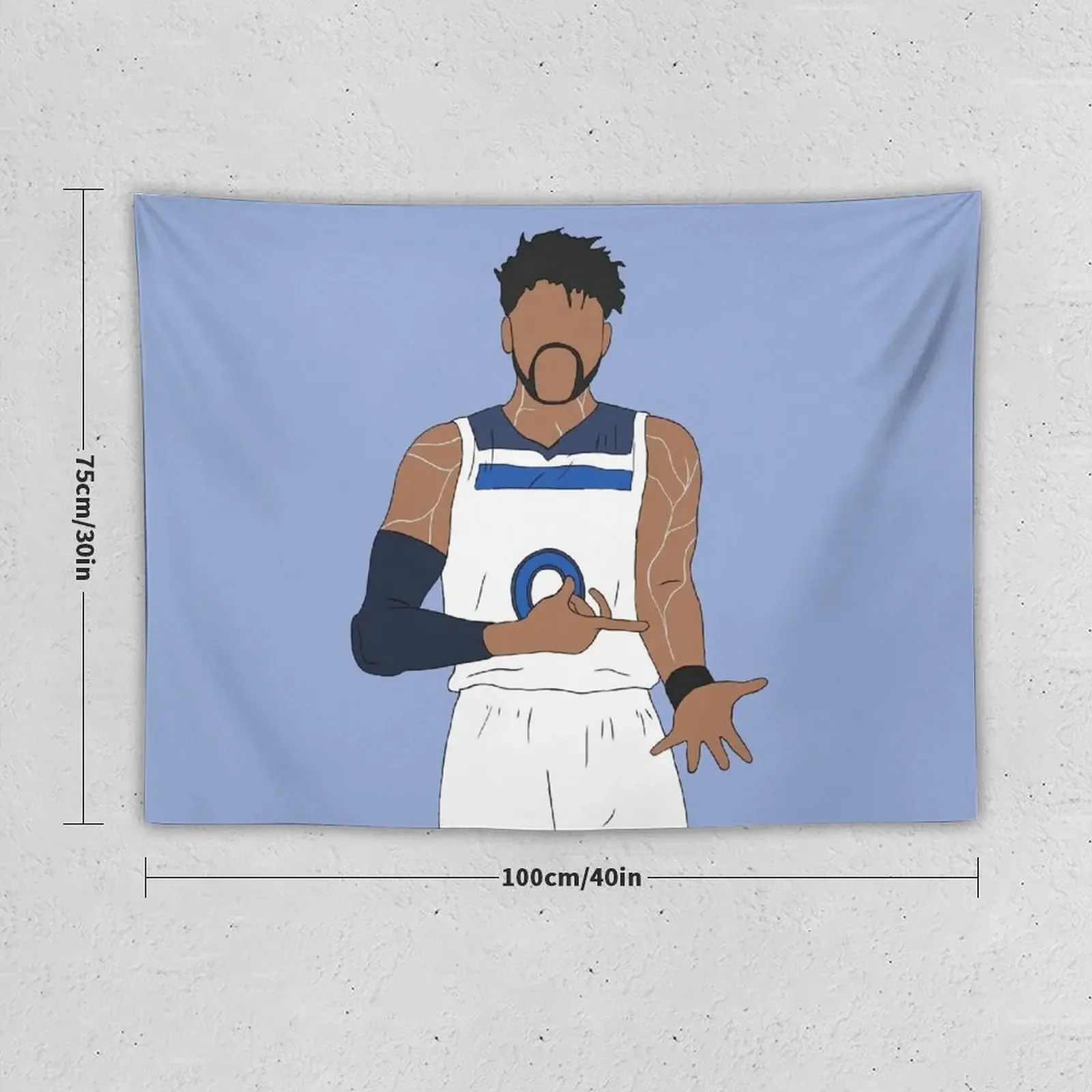 D'Angelo Russell With Ice In His Veins Tapestry Hanging Wall Home Decoration Accessories Home Supplies Tapestry