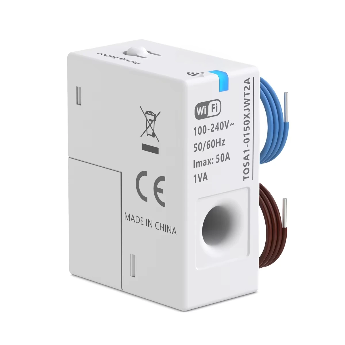 WiFi Intelligent Energy Meter 1-50A Single Phase Real-Time Home Use Energy Monitoring Assistant