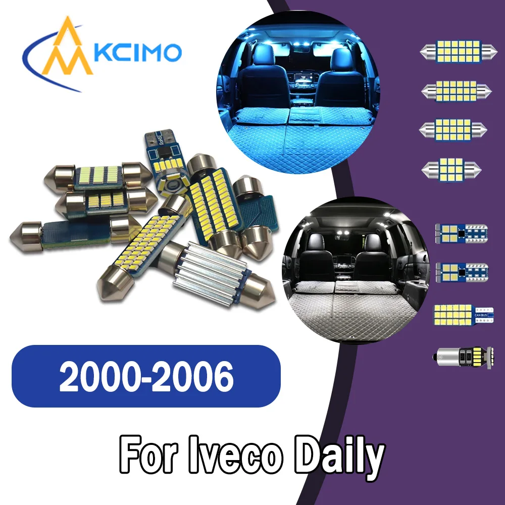 

Long lifespan CANBUS LED Interior Lights-Bright Dome Map Door Reading Kit for Iveco Daily 2000-2006 High Quality Easy Install