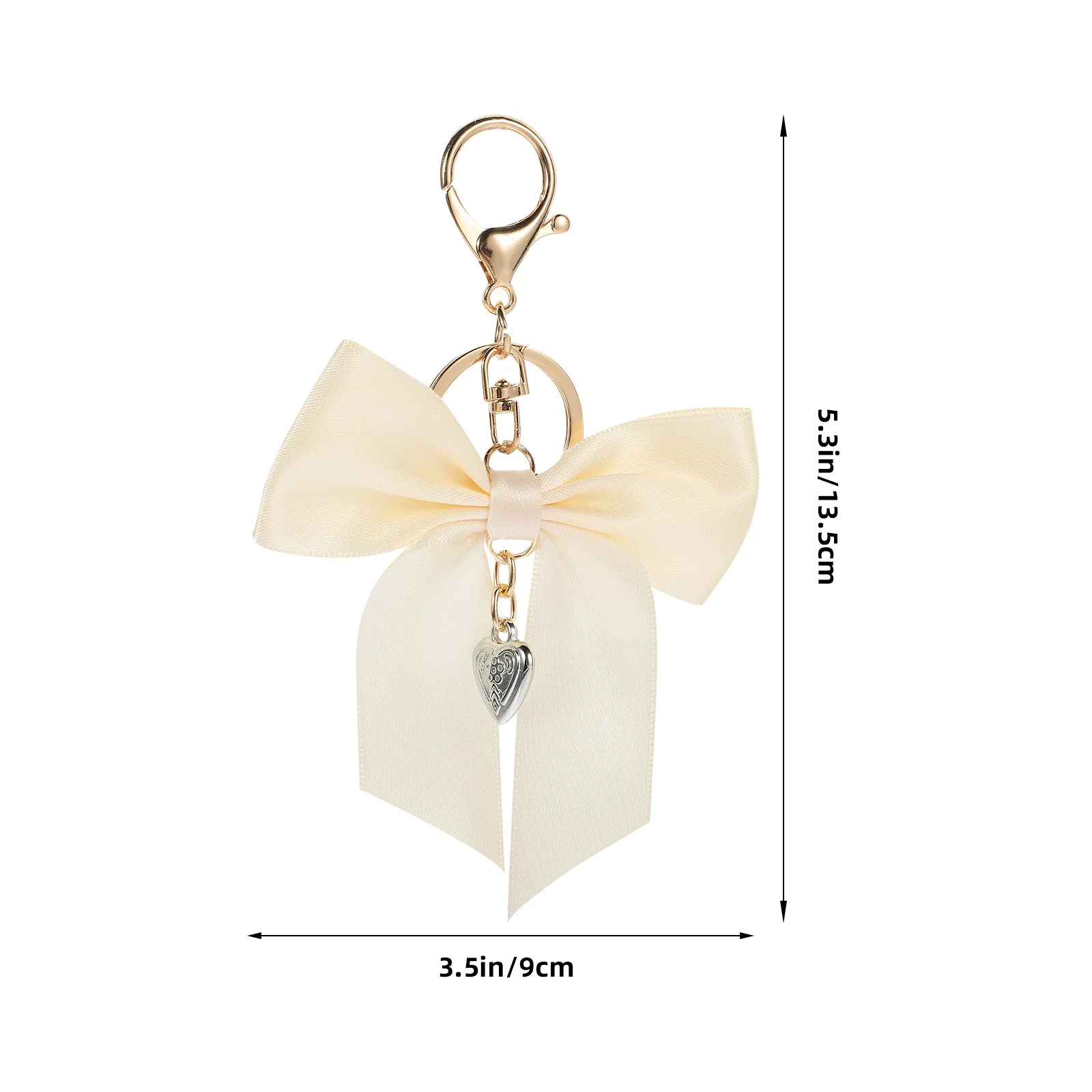 Key Chain Pendant Pearl Necklace Bag Charm Aesthetic Keychain Ribbon Decoration Bow Miss for Women