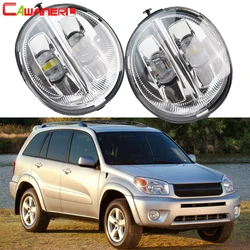 2 Pieces 60W 9006 Car Right + Left LED Fog Light For Toyota RAV4 RAV 4 2004 2005 High Bright Fog Lamp Assembly DRL 10000LM