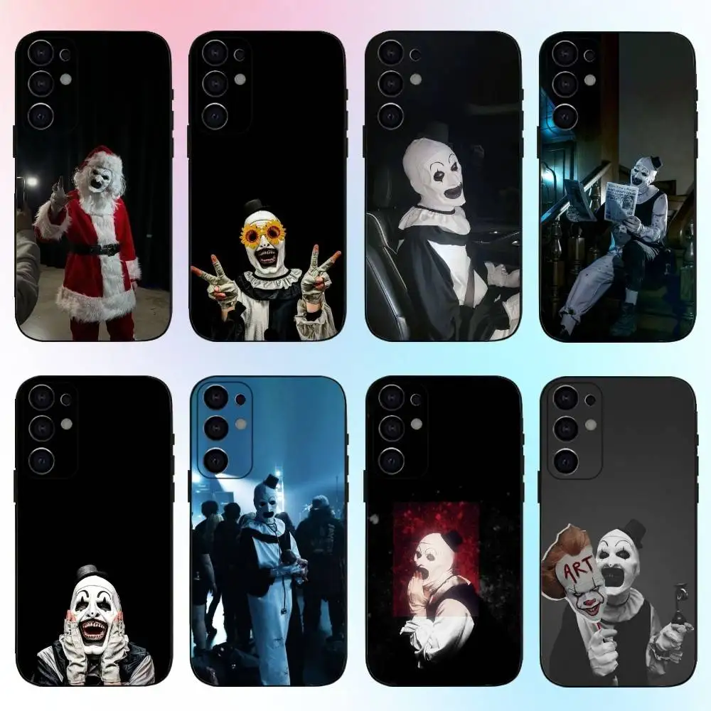 

Art the Clown horse T-Terrifier Phone Case For Samsung S25,S24,S21,S22,S23,S30,Ultra,S20,Plus,Fe,Lite,Note,10,9,5G Black Cover