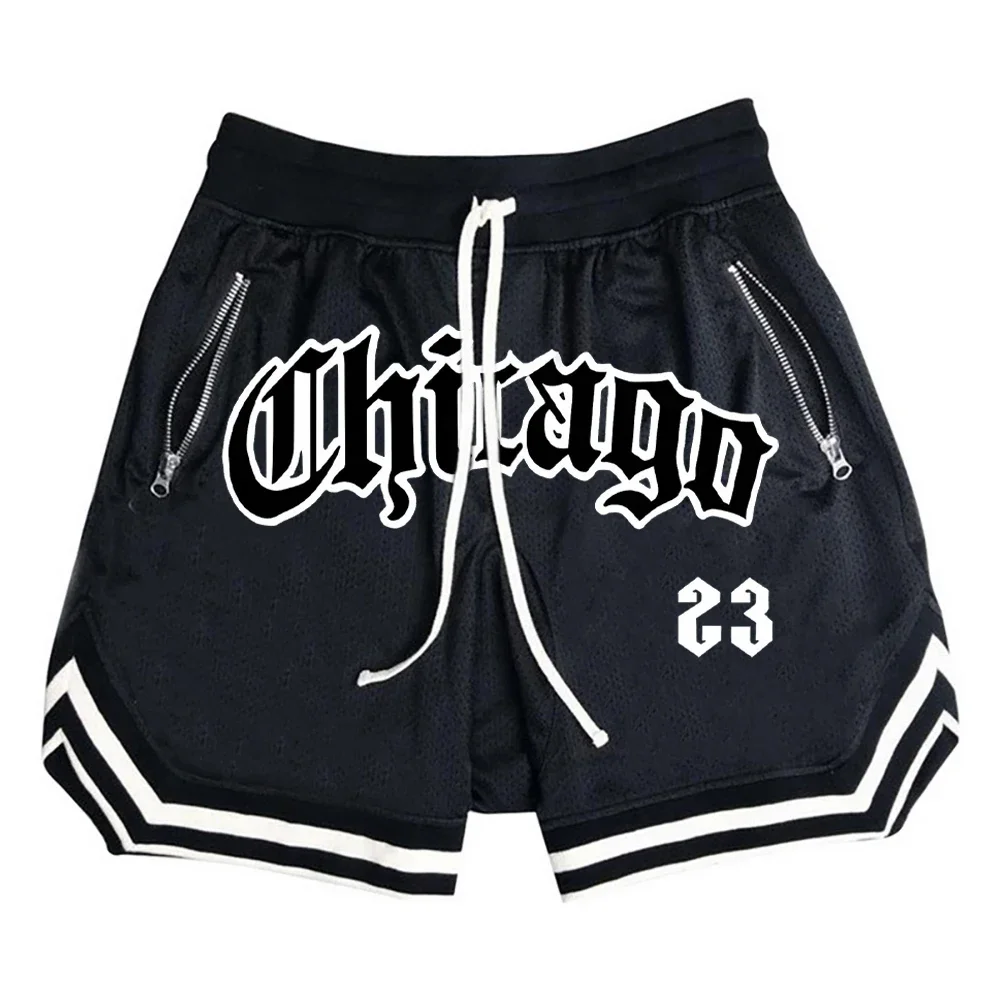 

Summer New Men's Sports Fitness Shorts Men Basketball Game Training Running Casual Loose Quick-Drying Five-Point Pants