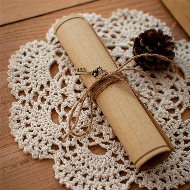 New!24 Pcs Vintage Kraft Paper Writing Paper European Style Paper For Letter Writing Letter Paper Stationery Number 4