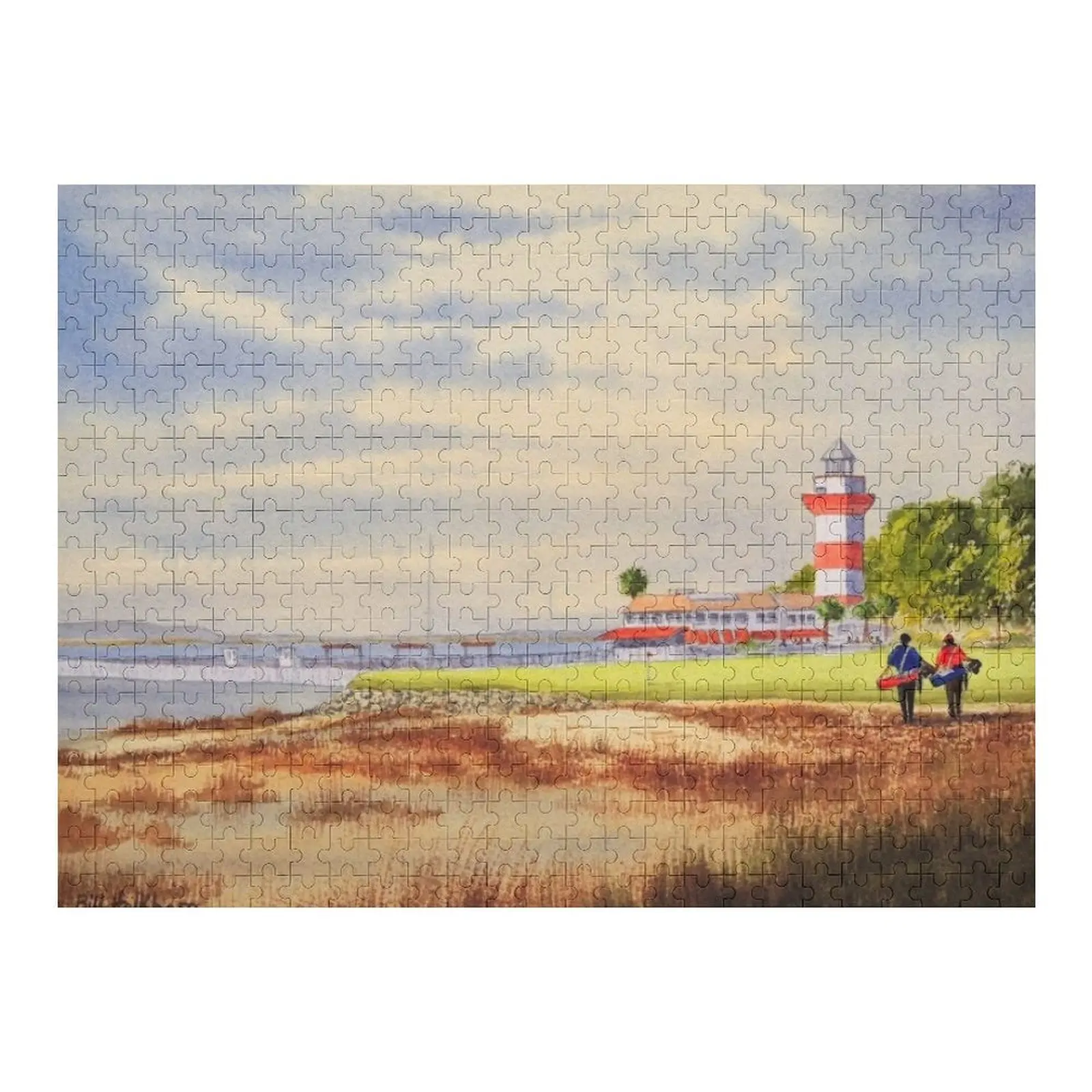 

Harbor Town Golf Course SC Jigsaw Puzzle Christmas Gifts Photo Toddler Toys Wood Animals Puzzle