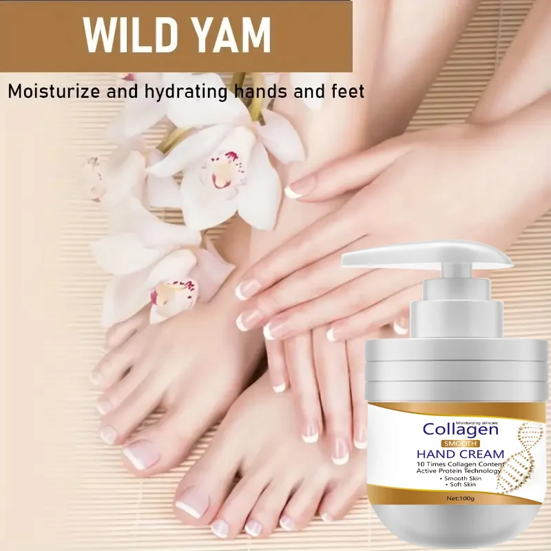 كريم الكولاجين لليدين والقدمين، مناسب لليدين والقدمين، العناية بالبشرة، العناية باليدين والقدمين، يحتوي أيضًا على ترطيب اليدين والقدمين، رائع في الصيف #1