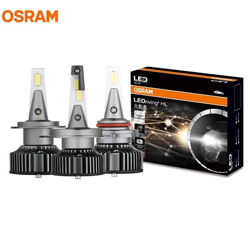 OSRAM LED H1 H4 H7 H8 H11 H16 HB2 HB3 HB4 HIR2 9003 9005 9006 9012 HYZ LED Head Light Fog Lamp 6000K Cool White Original Bulb 2X