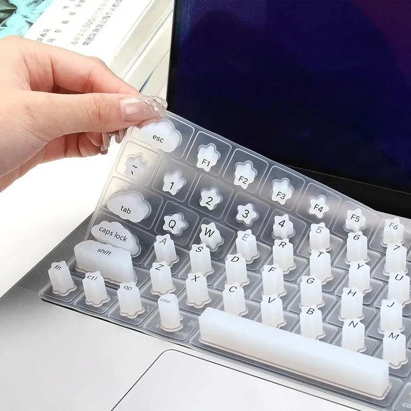 

Nail Silicone Keyboard Protective Film For Mac Laptop Nail Long Button Cap Dust Proof Scratch Proof Nail Typing Artifact