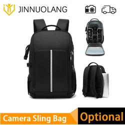 Waterproof camera backpack, large-capacity outdoor multi-functional photography backpack, suitable for most cameras and tripods.