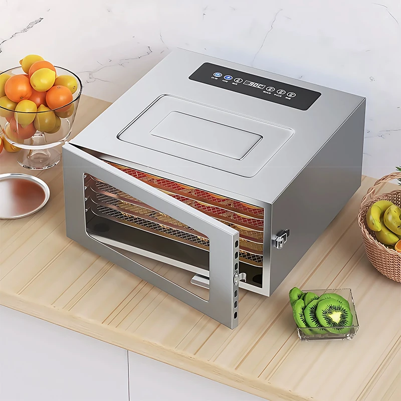 6-Tier High-Capacity Home Food Dehydrator, 220V Stainless Steel Fruit Dryer, DIY Pet Treats, Fruit, Vegetable, and Meat Dehydrat view 4