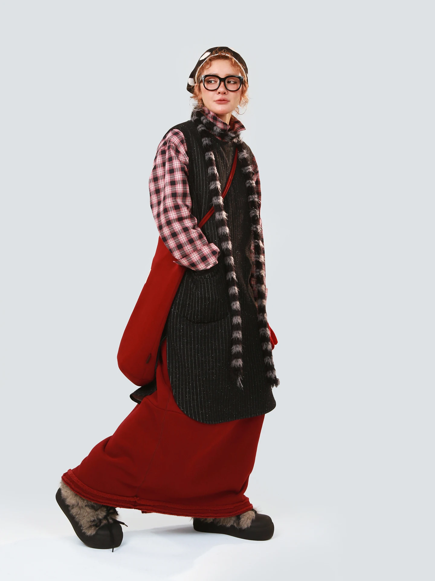 

Original Winter Cotton Vest Dr Women's Waist-Cinching Overalls Casual Sle Dstring Soft Cotton Thi Warm H-ape