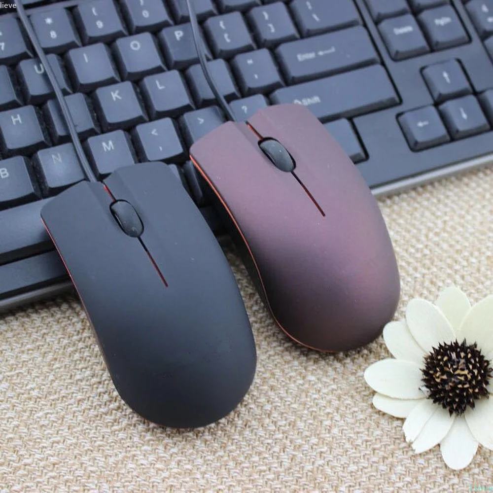 NEW M20 Wired Mouse 1200dpi Computer Office Mouse Matte Black USB Gaming Mice For PC Notebook Laptops Non Slip Wired Gamer Mouse