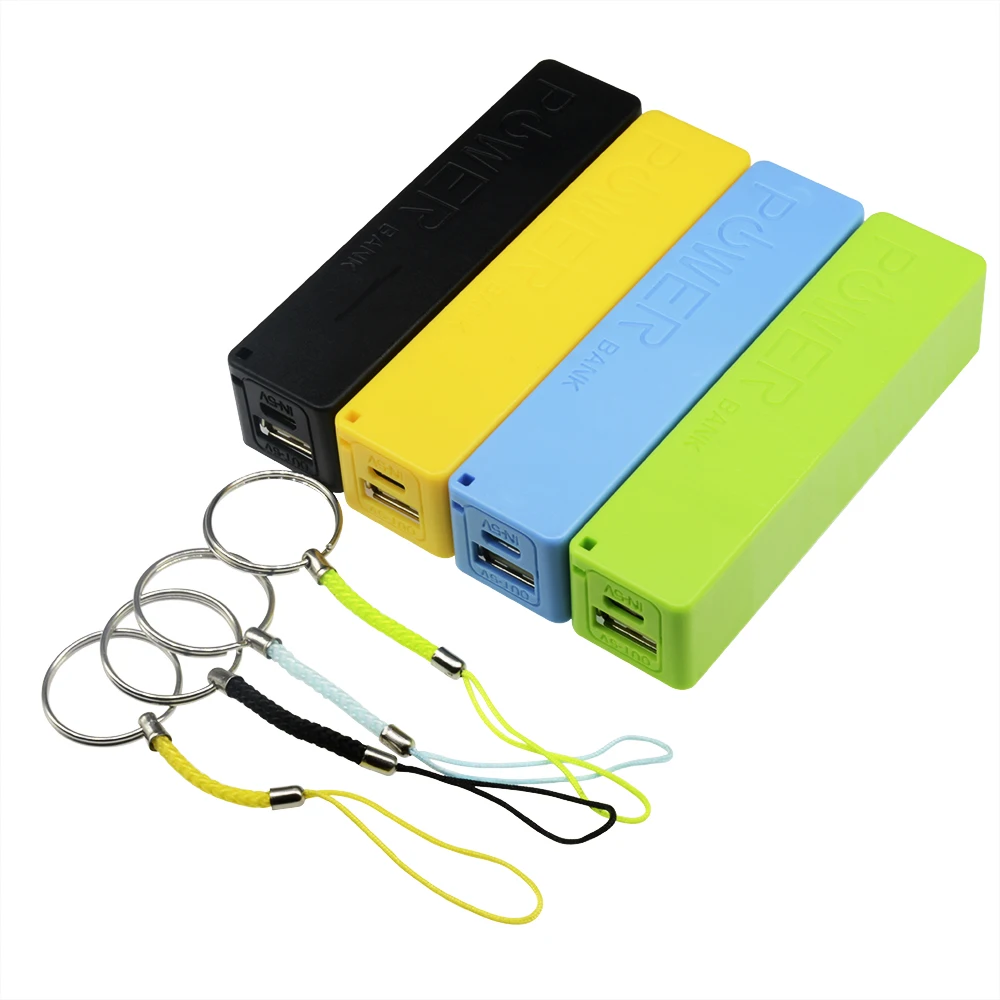 Black/Blue/Green/Yellow USB power bank Case DIY 18650 battery Box For 1 x 18650 Lithium Battery Protable