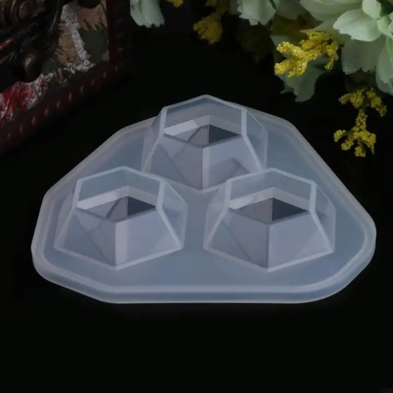 U75C 다이아몬드 실리콘 몰드 키 체인 펜던트 DIY 에폭시 수지를위한 에폭시 수지 곰팡이