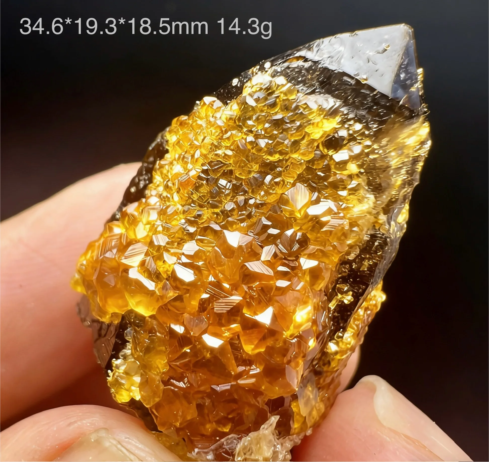 

Natural Fanta Garnet Clear Quartz Crystal ClusterHealing Crystal Reiki Energy Stone