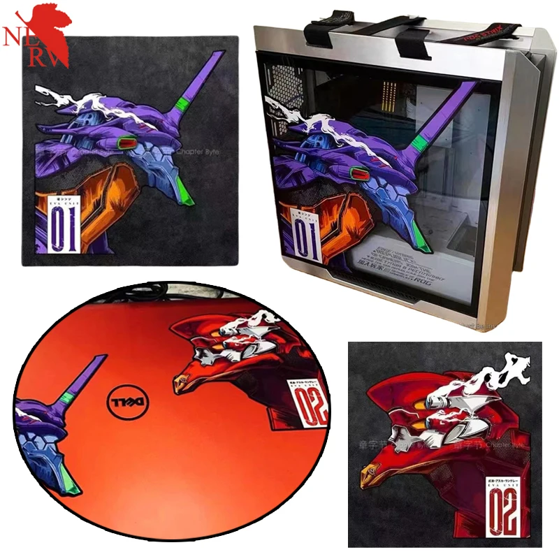 أنيمي الكمبيوتر المضيف ملصق الديكور النيون نشأة Evangelion Asuka ملصقات جسم السيارة الكرتون إيفا محمول ملصق مضاد للمياه