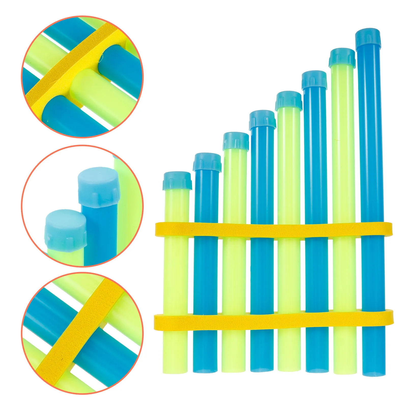 Small Pan Flute DIY Kit Childrens Musical Instrument ABS Plastic Self Assembly Pan Flute for Toddlers Students Science Project
