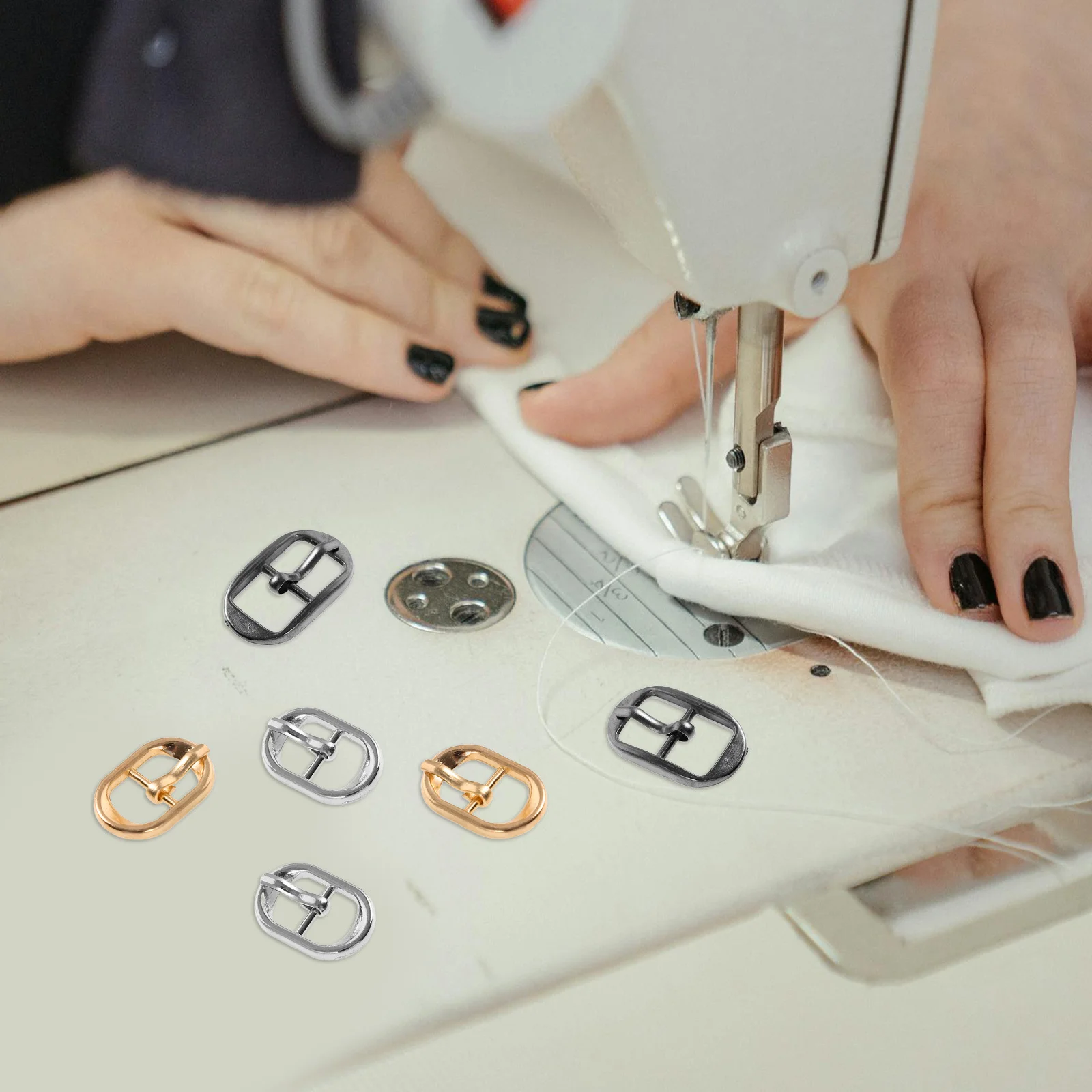 

30Pcs Vintage Color Metal Buckles Single Prong Belt Buckles for DIY Clothing Accessories and Handbags Belt Buckle