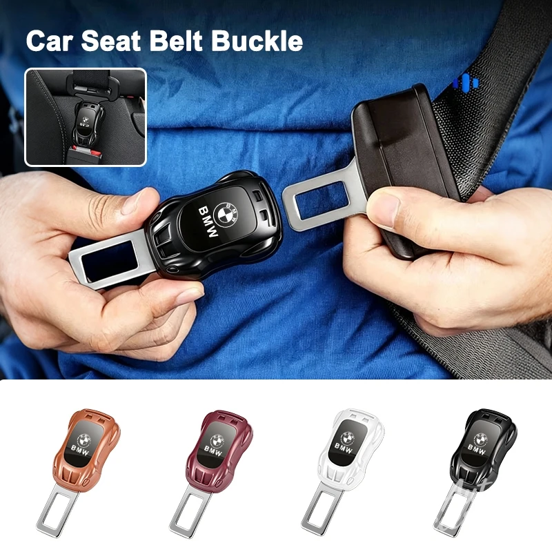 Alloy Car Seat Belt Extension Buckle For BMW E34 E36 E60 E90 E46 E39 E70 F10 F30 X5 X6 M3 M5 M6 E71 F01 F02 Accessories Sticker view 3