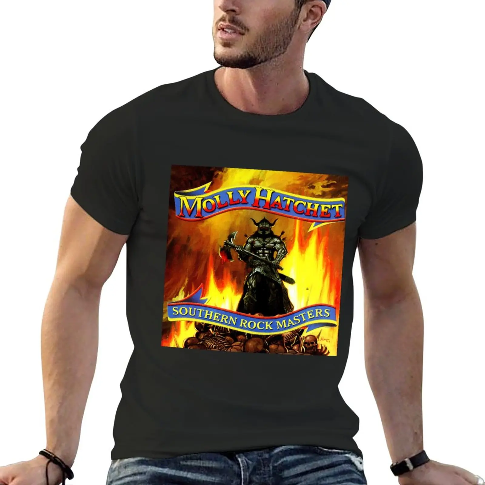 T-shirt surdimensionné à séchage rapide pour hommes, grande taille, Molly Hatchet, South Rock, KakakBrian, nouveau, 2021