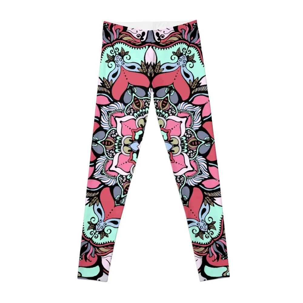 

Flowers mandala #38 Leggings Women sportwear Women's push up gym sportswear woman Womens Leggings