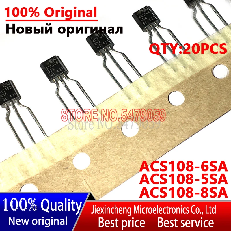 20PCS ACS108-6SA ACS108-5SA ACS108-8SA ACS1086SA ACS1085S ACS1088SA  TO-92 TO92 New original ACS108  Transistor