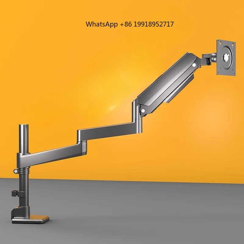 Extended arm 82cm hairtail screen bracket cantilever lifting desktop heightening base 32/34/43/49 inch