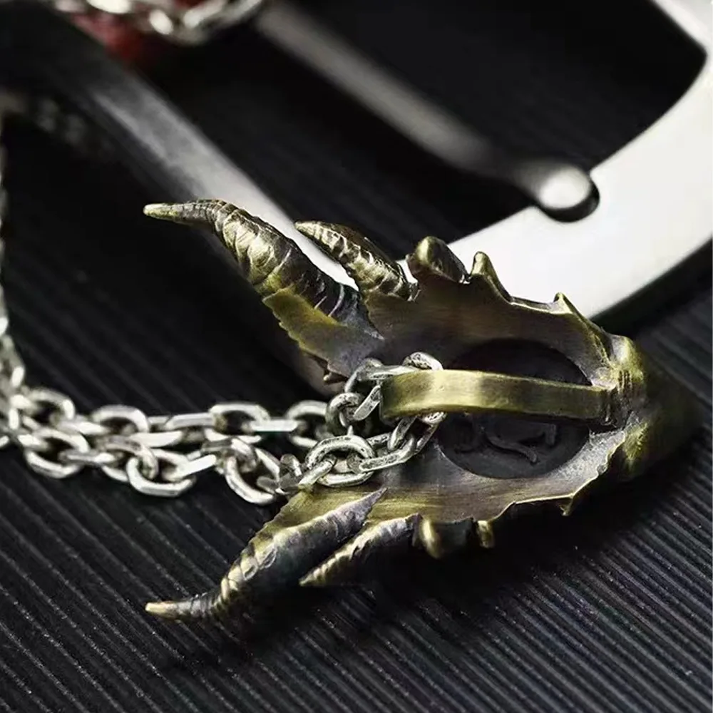 1 Pack Original Hot Selling World of Warcraft Deathwing Game Blizzard Leader Men and Women Necklace Pendant CoolJewelryWholesale - view 3