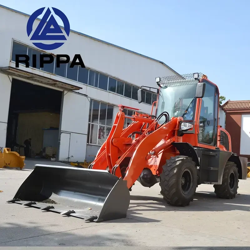 Best Selling 4 Ton New Farm Small Front Loaders 4x4 Compact Mini Wheel Loader Backhoe Loader EPA Engine PLC 0.65m Bucket