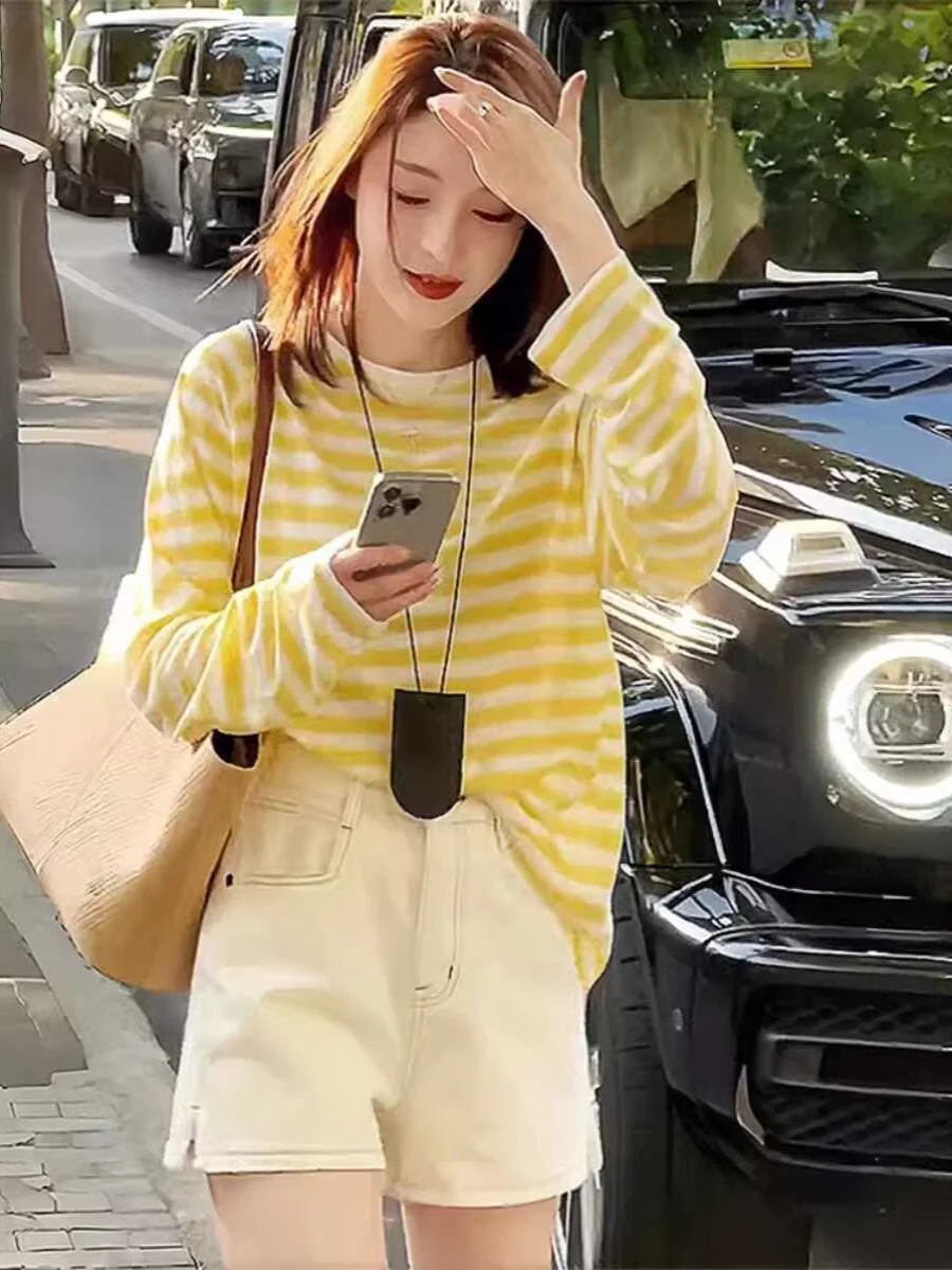 Ice Silk Summer New Arrival Women's Long Sve T-irt Thin Overhead Air Conditioned Sun Protection Cover up Korean Sle Lo...