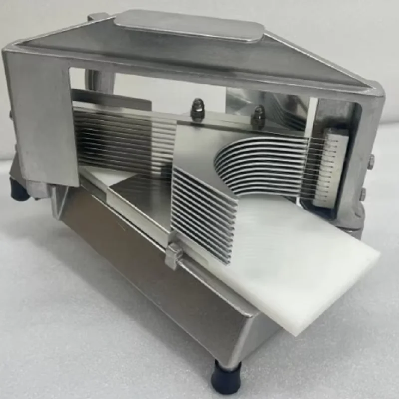 Rebanador de tomate, rebanador de limón con hoja de acero inoxidable, máquina cortadora de frutas y verduras manual, herramienta de cocina