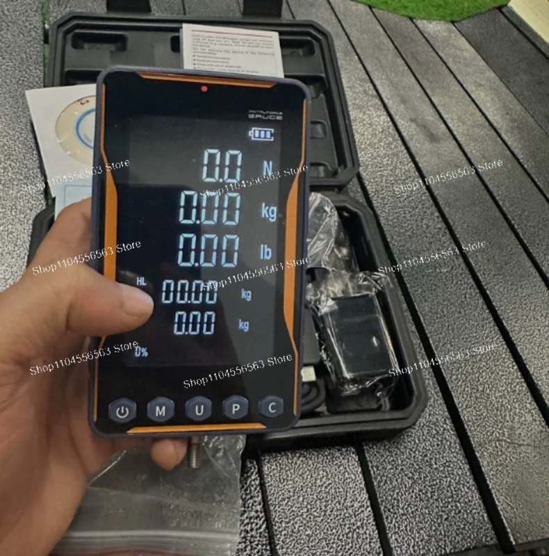 500N/50kg/110lbf Digital Force Gauge HD Large Screen Push Pull Tester Portable Dynamometer 0.1N
