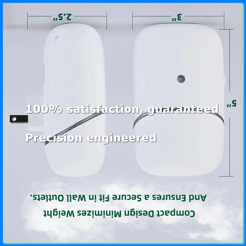 Waterless Diffuser,Plug in Waterless Essential Oil Diffuser 10ml Smart Aromatherapy Plug in Wall Diffuser US Plug-A55K
