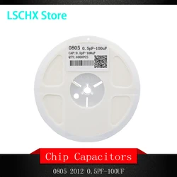 1 reel 0805 SMD Chip Multilayer Ceramic Capacitor 0.5pF - 47uF 10pF 22pF 100pF 1nF 10nF 100nF 0.1uF 1uF 2.2uF 4.7uF 10uF 22uF