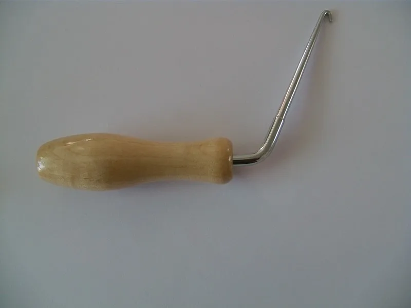 The piano tuning tool Hang a string hook Color with wooden handle H S