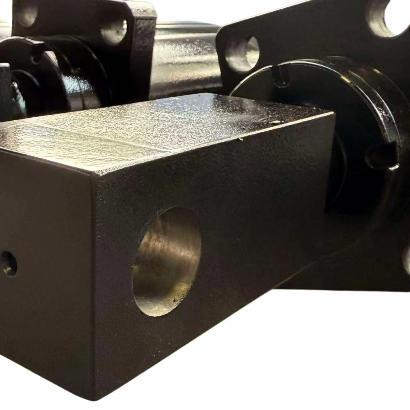 Telescopic steel hydraulic piston cylinder Custom agricultural machinery Double acting hard chrome plated 50mm rod diameter