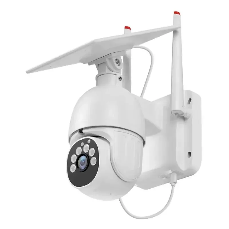 

WIFI Solar Camera 2MP 2K Outdoor 360 PIR GSM LTE 4G SIM Card CCTV IP Network Security Surveillance Alarm Solar Security Camera