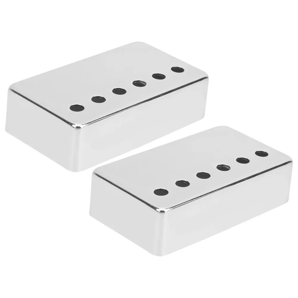 2 قطعة غطاء لاقط الجيتار النحاسي ​ 50 مم/52 مم ​ تباعد القطب ​ يغطي لاقط هامبوكر ​ أسود/ذهبي/فضي ​ يغطي لاقط جسر الرقبة