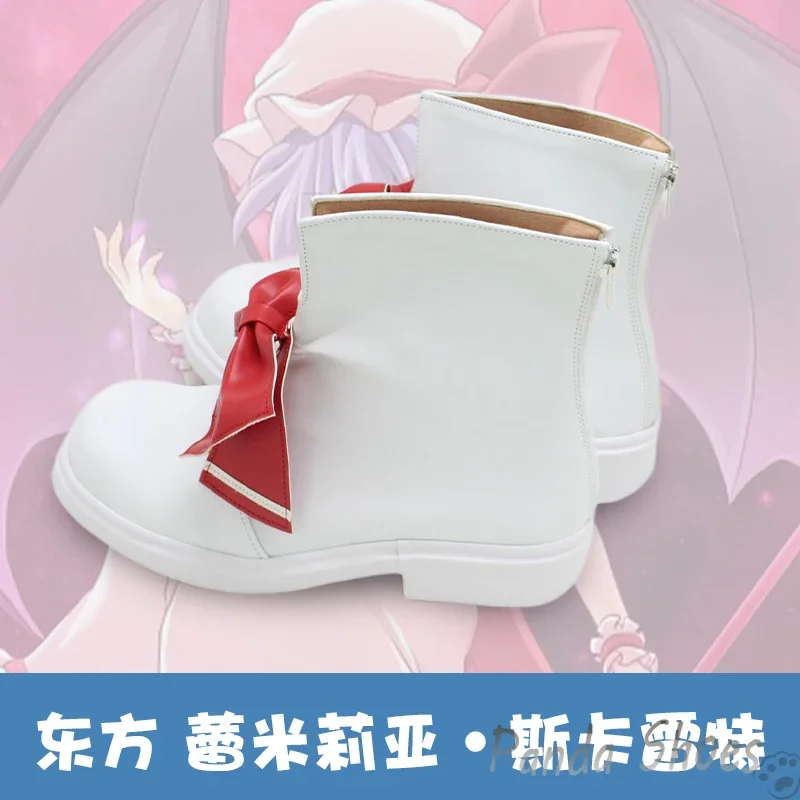 Game Touhou Project Scarlet Cosplay Shoes Anime Cos Comic Cosplay Costume Prop Shoes for Con Halloween Party