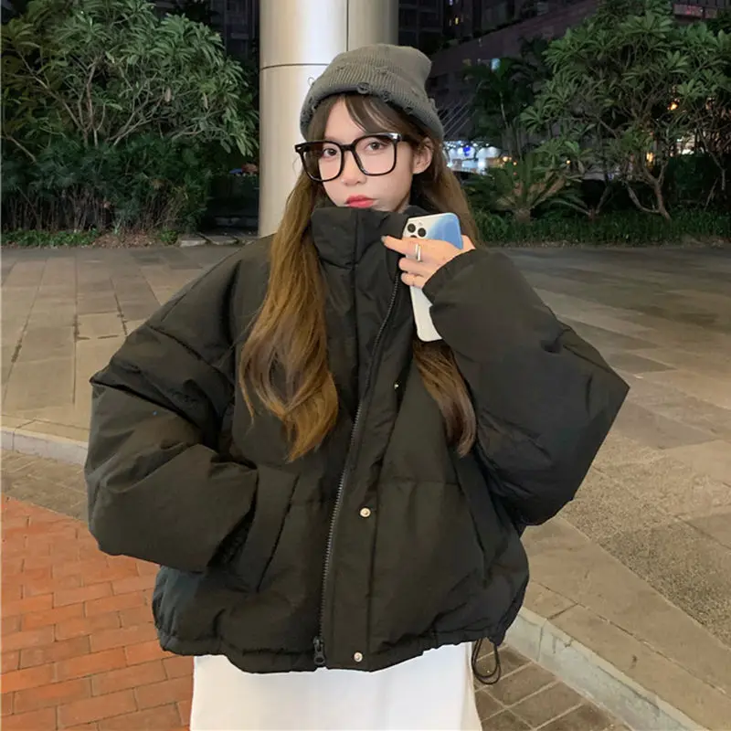 2023 Winter Jackets for Women Loose Thick Warm Parka Korean Fashion Short Coat Harajuku Women Clothing Female Outwear Streetwear