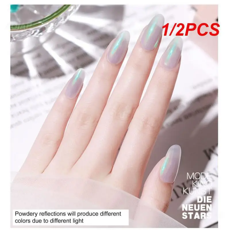 1/2PCS Mermaid Unique Multi-color Solid-state Social Media Sensation Dazzling Beauty Enthusiasts' Favorite Sparkling Nail Art