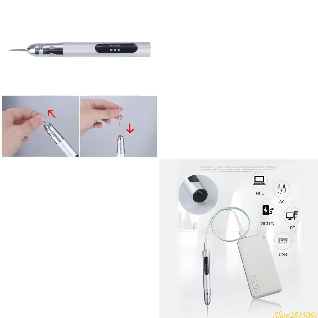 Mini Wireless Drill Electric Grinder Engraver Pen USB Wireless Drill Rotary Tool 831F